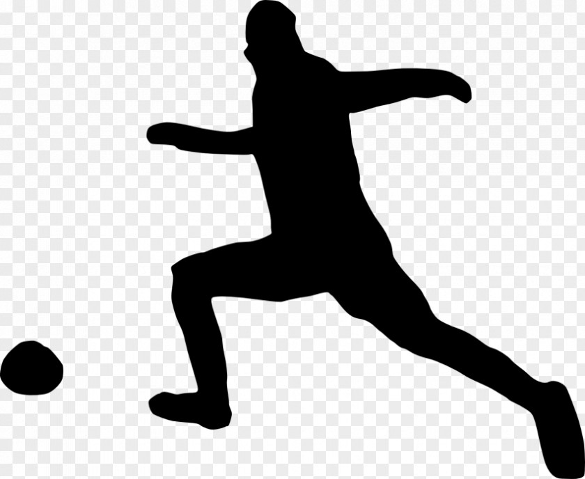 Silhouette Football Player Clip Art PNG