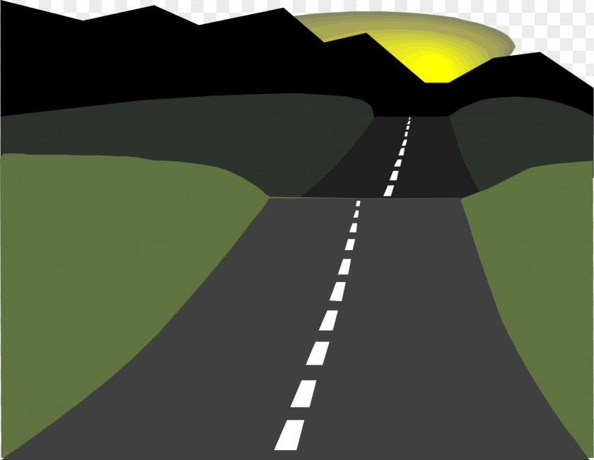 Vector Painted Road PNG