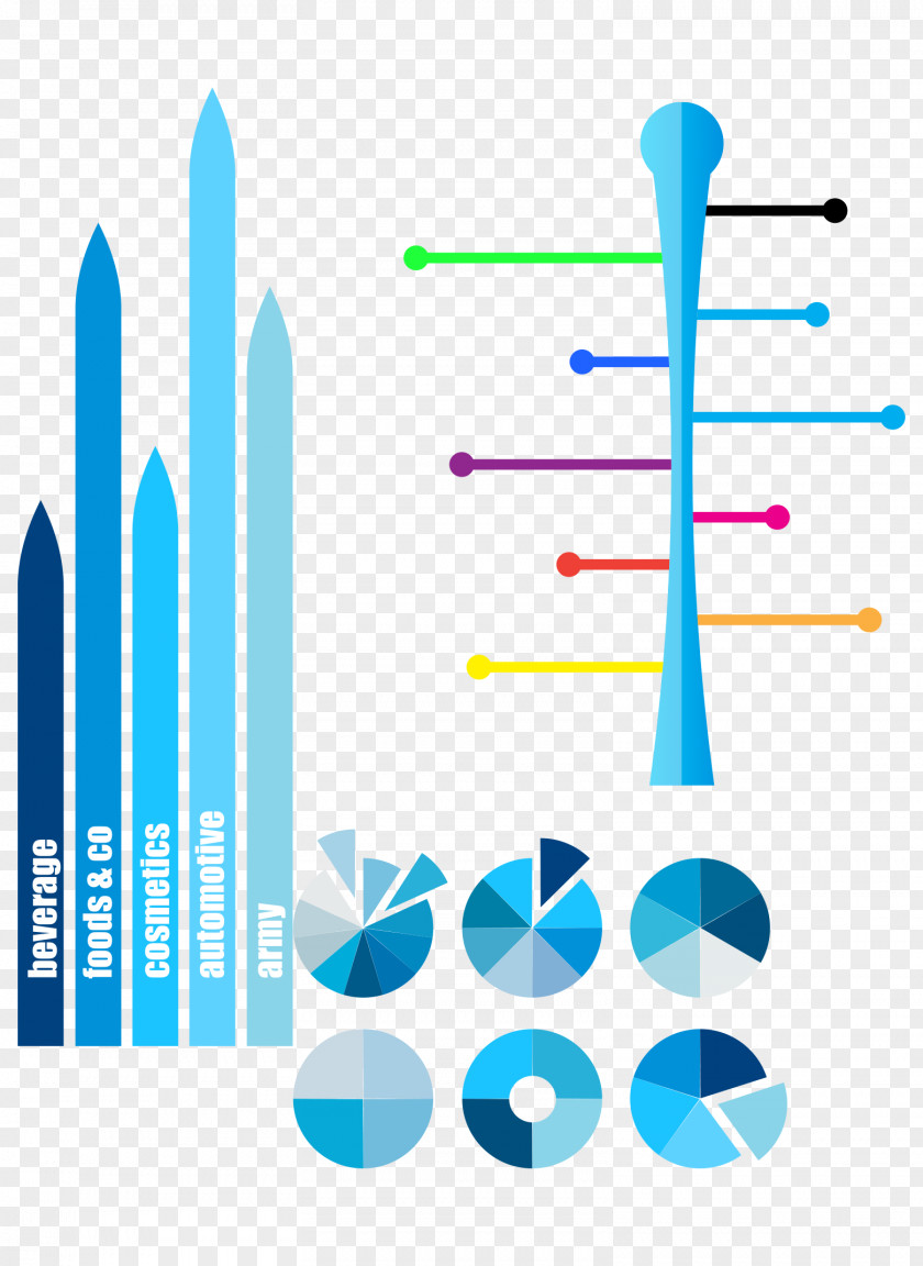 Columnar Flat Business Vector Infographic Graphic Design Clip Art PNG