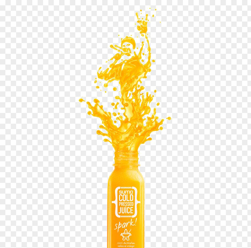 Creative Orange Juice Fruit Graphic Design PNG