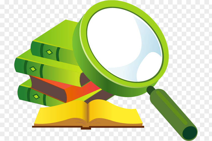 Magnifying Glass Vector Material Books Beijing Research Institute Of International Economics And Trade PNG