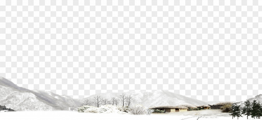Snow Black And White Area Pattern PNG