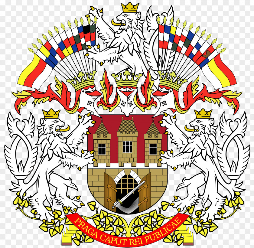 Usa Gerb New Town, Prague Coat Of Arms The Czech Republic Capital City PNG