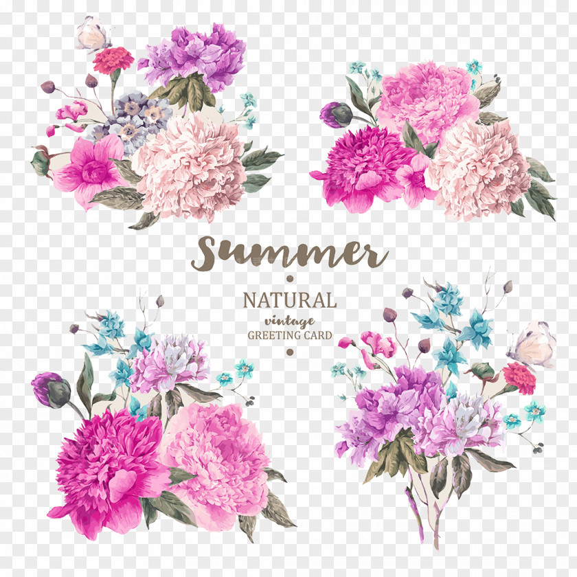 Beautifully Hand-painted Flowers Vector Material Plant Flower Stock Photography Illustration Stock.xchng PNG