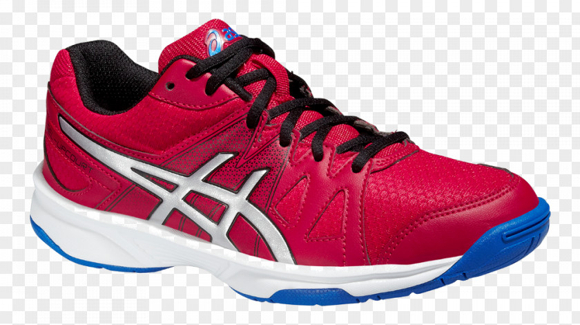 Blue Red Tennis Shoes For Women Sports Asics Unisex Kids’ Gel-Upcourt Junior Gs Volleyball GS PNG