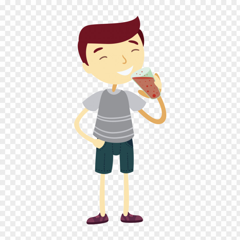Boy Drinking PNG