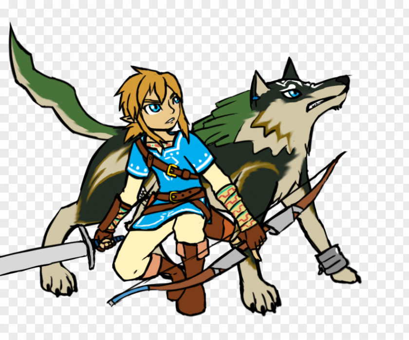 Zelda Breath Of The Wild Legend Zelda: Link Canidae Digital Art Gray Wolf PNG