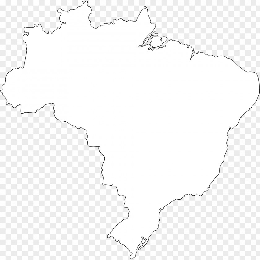 Brazil Blank Map GRS TRANSPORTES Geography Contorno PNG