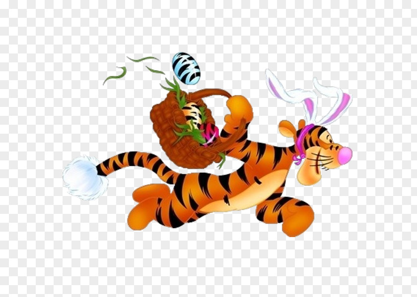 Easter Party Tigger Winnie-the-Pooh Piglet Rabbit Eeyore PNG