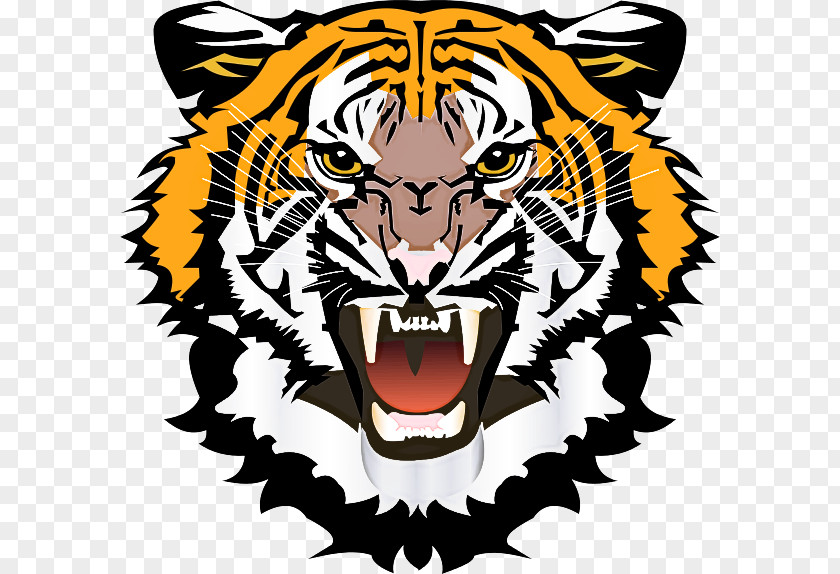 Tiger Bengal Roar Wildlife Head PNG