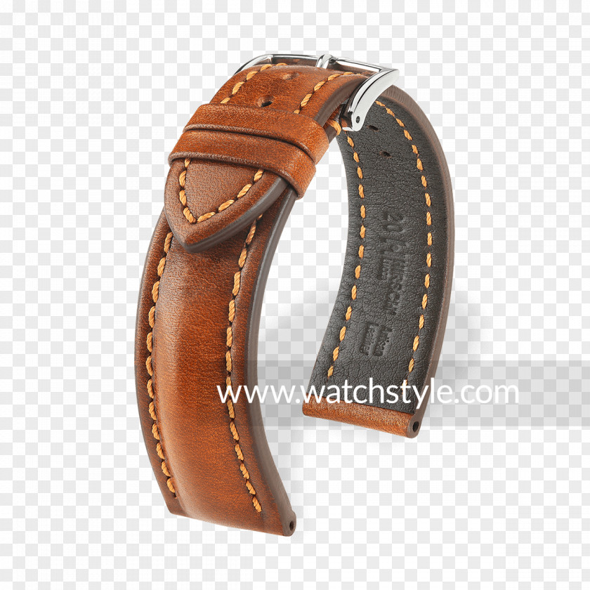 Alligator Watch Strap Leather Lucca Gold PNG
