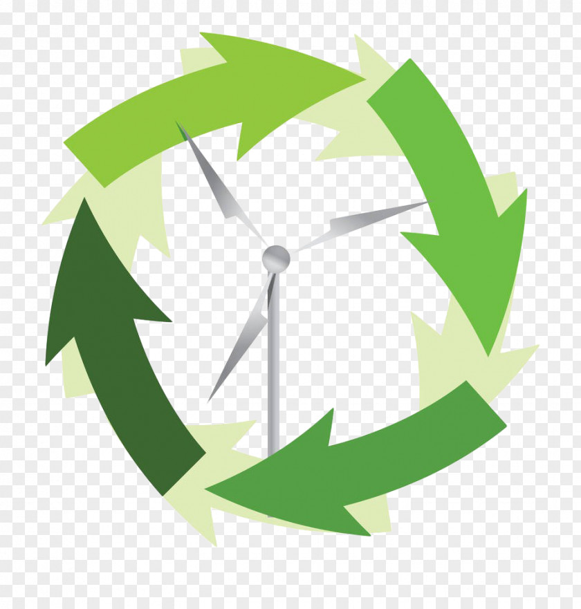 Green Wind Energy Cycle Foreign Exchange Market Currency Illustration PNG