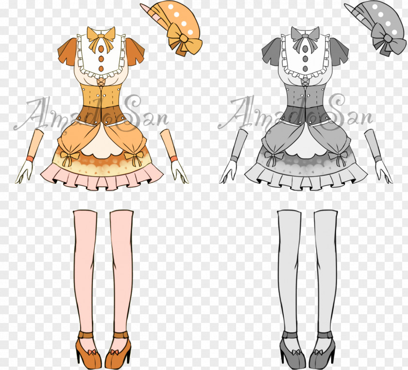 SUMMER OUTFIT Costume Pattern Fashion Design Illustration PNG