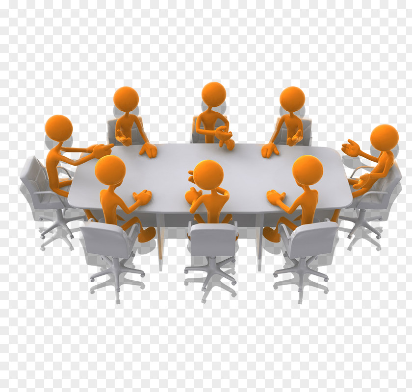 3D Villain Board Of Directors Meeting Clip Art PNG