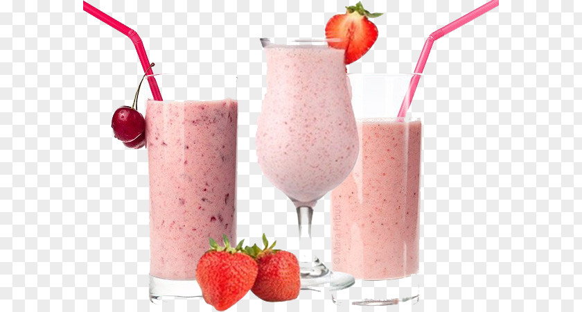 Cocktail Strawberry Juice Milkshake Ice Cream PNG