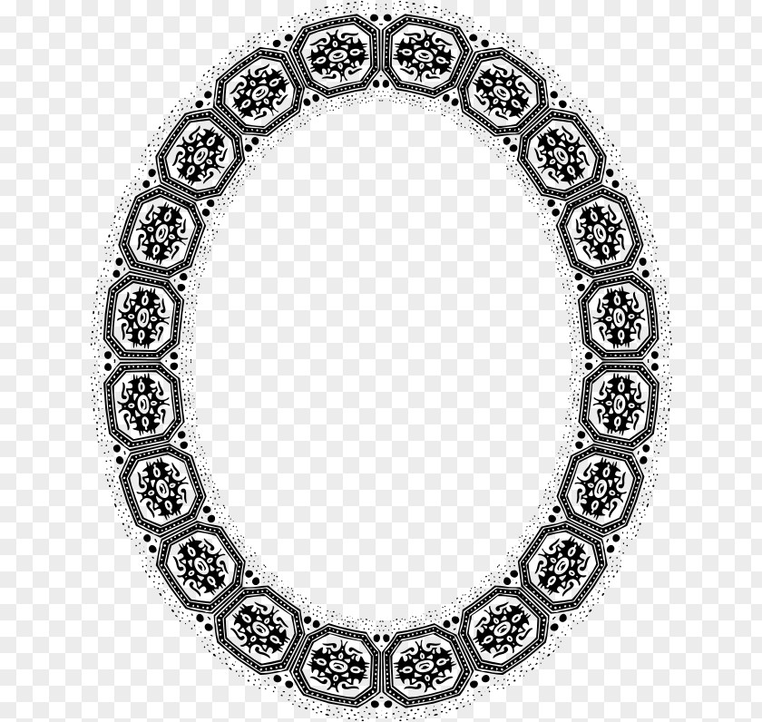 Silver Oval Picture Frames Stock Photography PNG