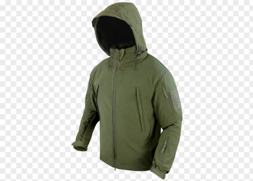 Tactical Black Jacket With Hood Hoodie Condor Summit Softshell Coat PNG
