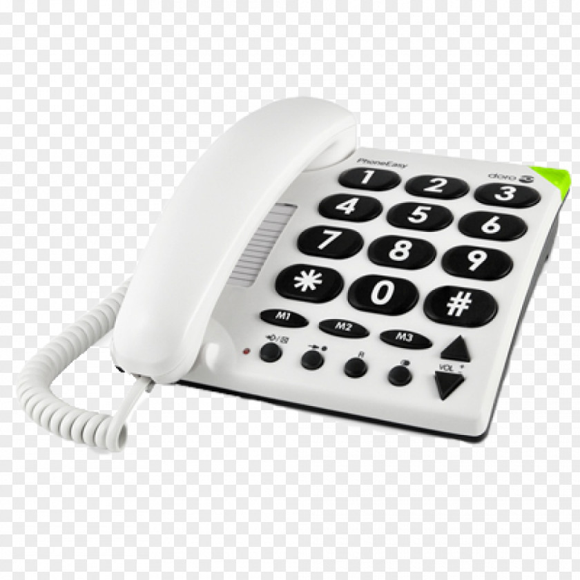 Telephone Fixe Doro PhoneEasy 530X Push-button 311c Home & Business Phones PNG