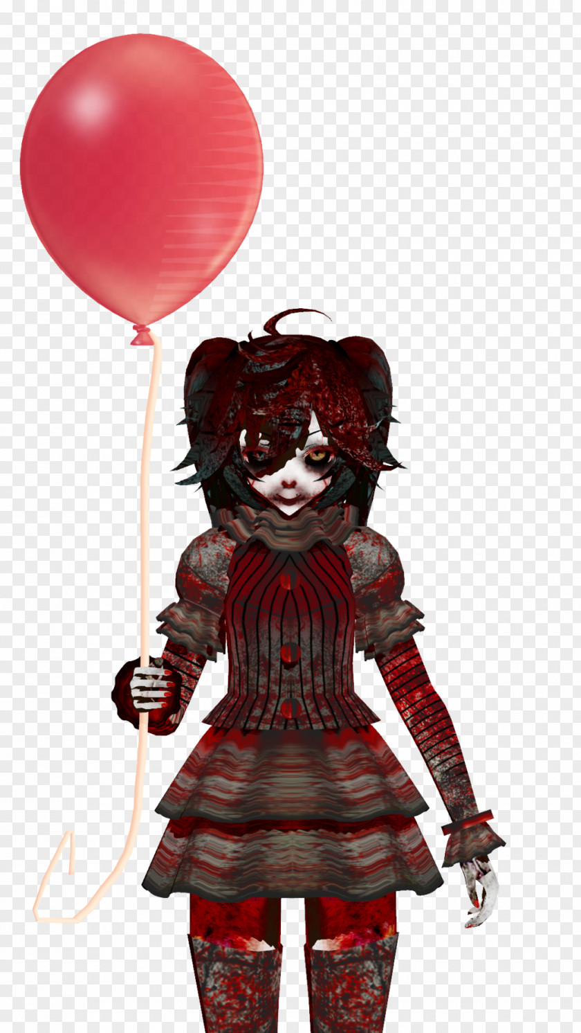 Balloon Model It Hatsune Miku Evil Clown MikuMikuDance PNG