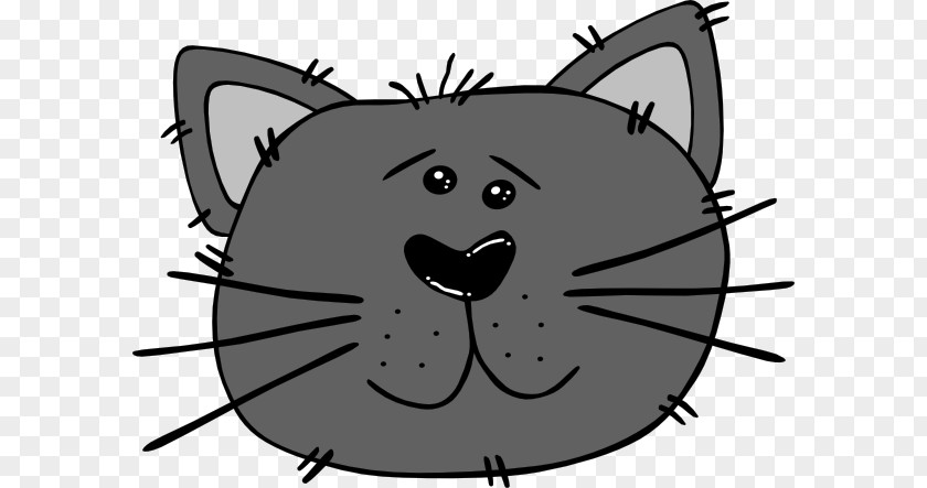 Funny Cat Clipart Cartoon Face Clip Art PNG