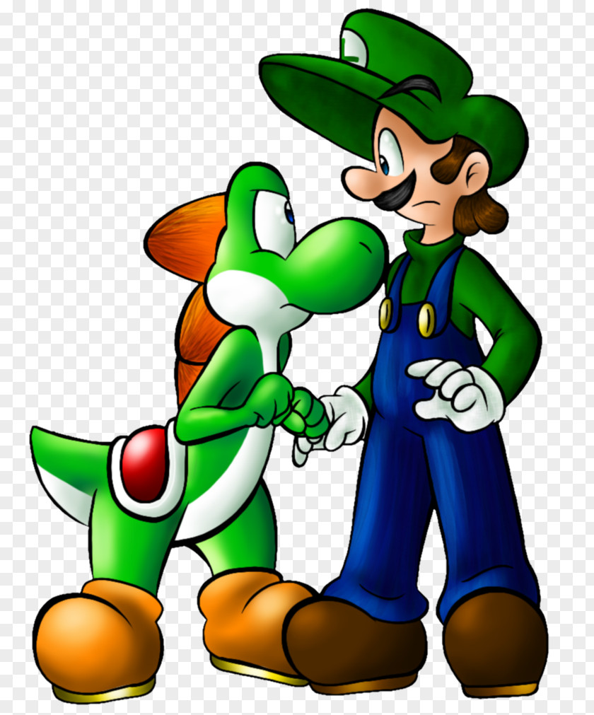 Rivalry Luigi Mario & Yoshi Super Bros. 3 Drawing PNG