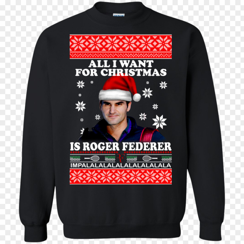 Roger Federer T-shirt Hoodie Sweater Christmas Jumper PNG