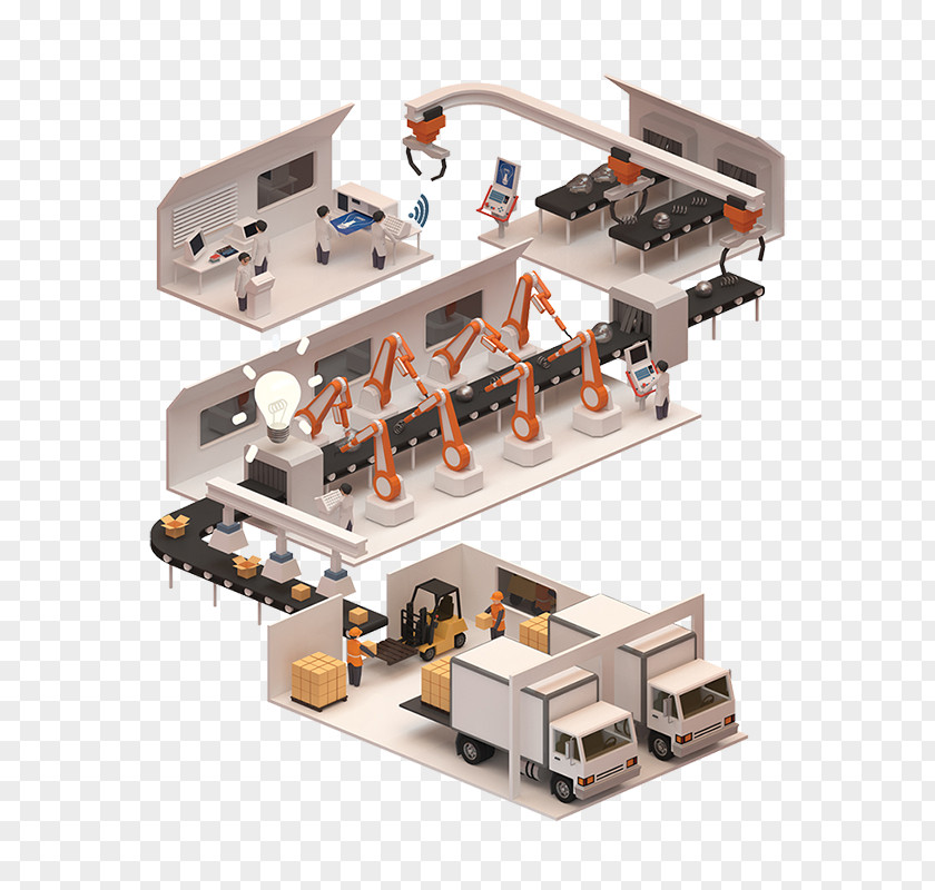 Technology Innovation Manufacturing Industry Conveyor Belt System PNG