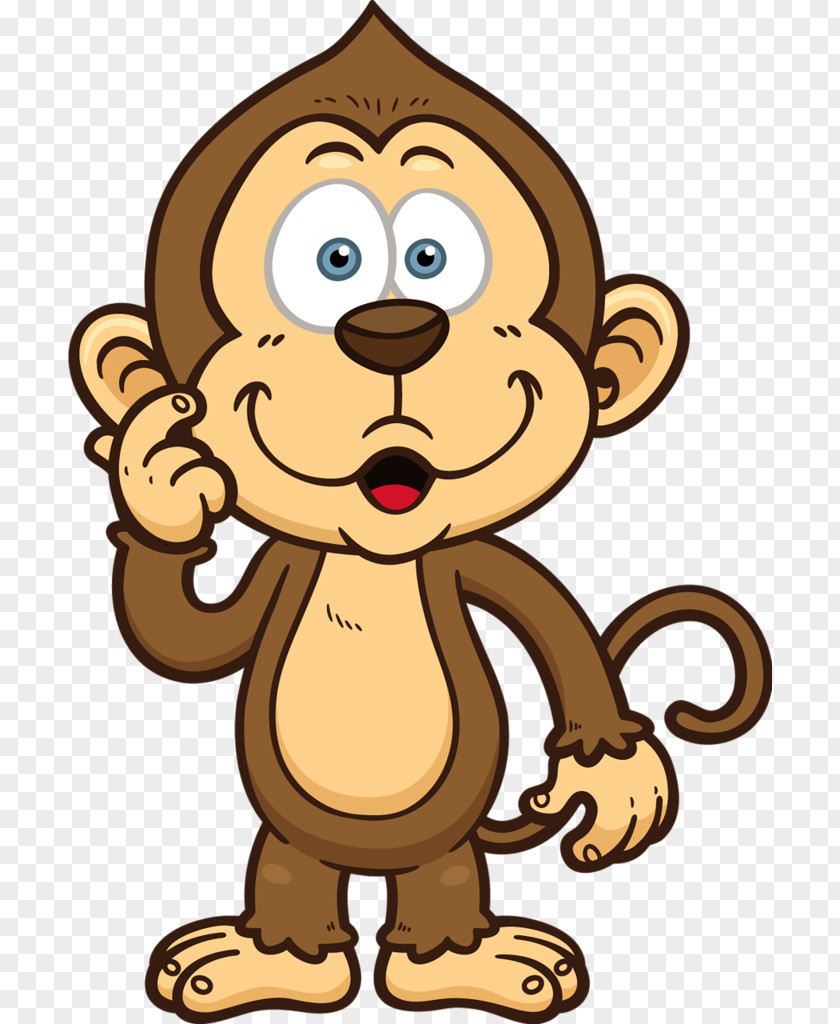 Animal Figure Nose Monkey Cartoon PNG