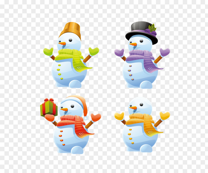 Christmas Snowman Clip Art PNG