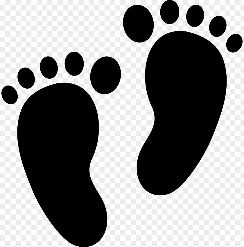 Foot Footprint Infant Silhouette Clip Art PNG