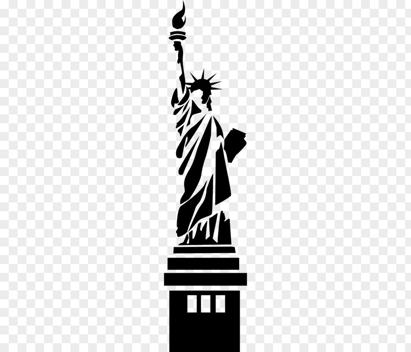 Statue Of Liberty Drawing Silhouette National Monument Clip Art Vector Graphics PNG