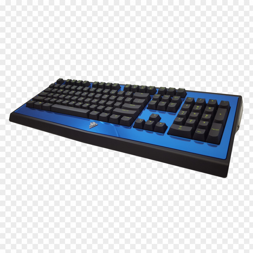 Blue Panels Computer Keyboard Numeric Keypads Space Bar Mouse Laptop PNG