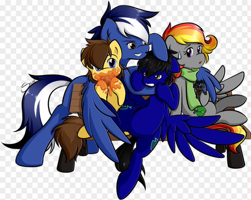 Blue Pony DeviantArt Horse Illustration PNG