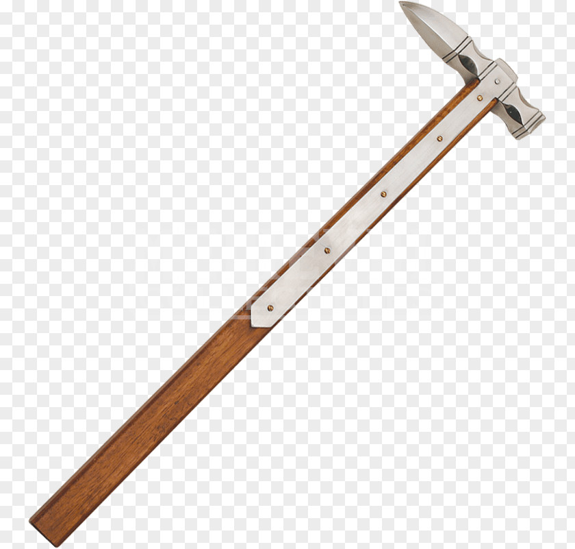 Lantern Light Effect War Hammer Walking Stick Pollaxe Bec De Corbin PNG