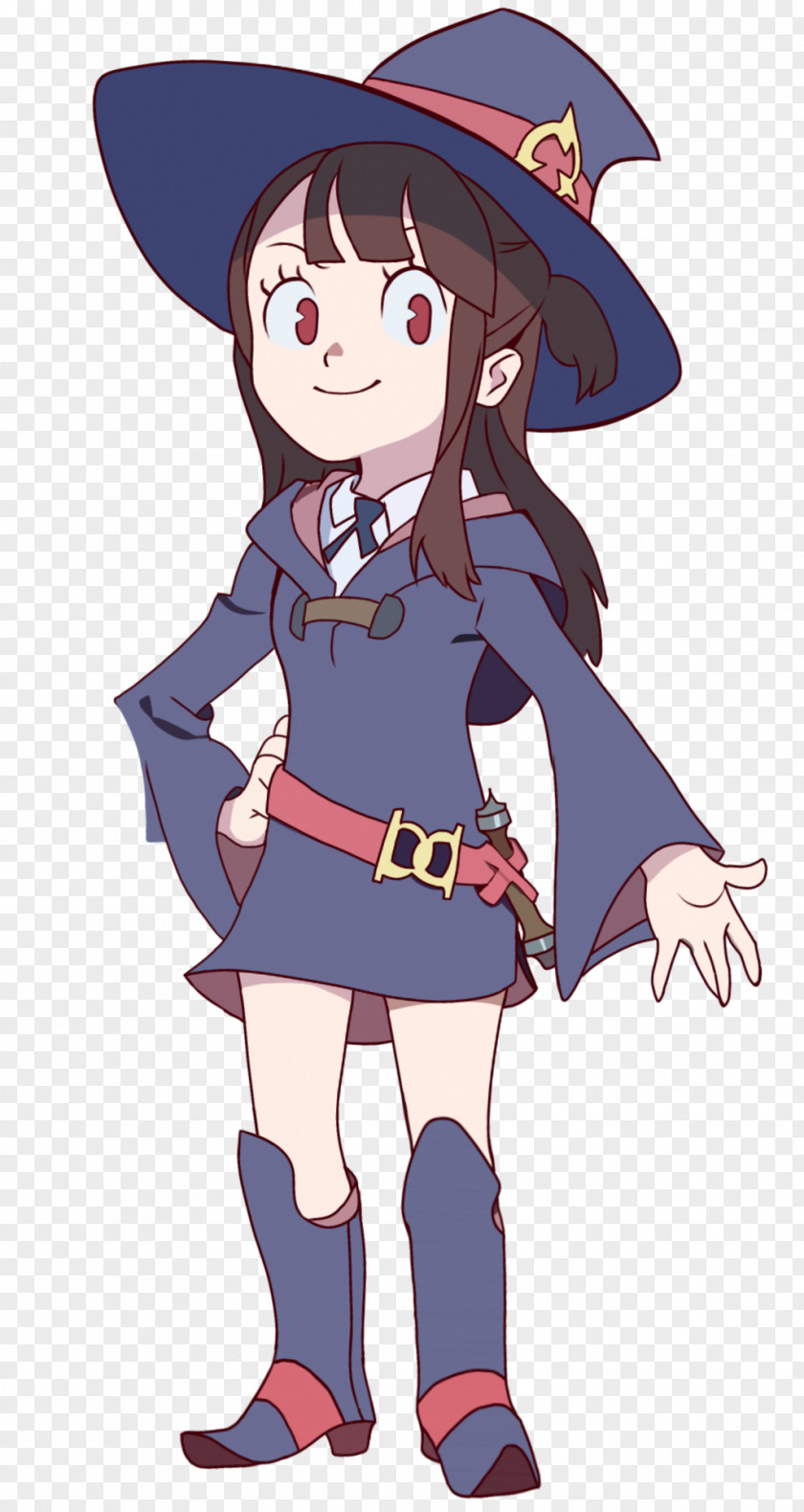 Modern Booklet Akko Kagari Drawing Character Fan Art PNG