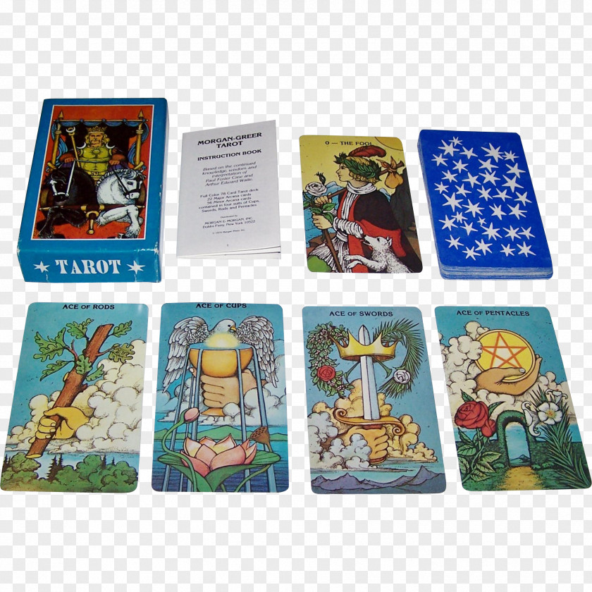Tarot Card Games Morgan-Greer Playing Rider-Waite Deck Plastic PNG