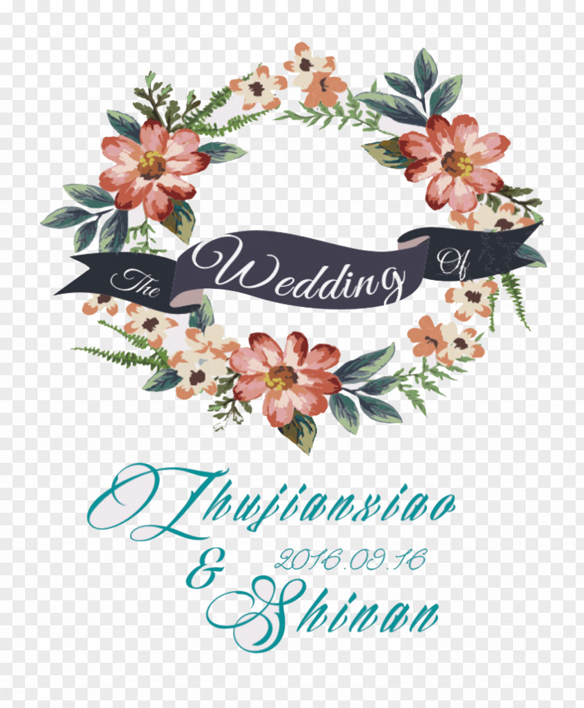 Wedding Welcome Signboard Invitation Paper Flower PNG