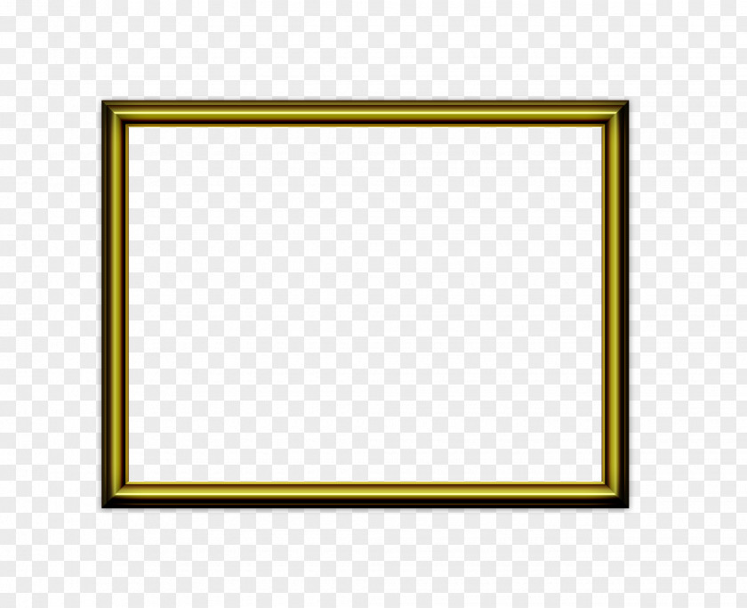 Golden Brown Frame Wood PNG