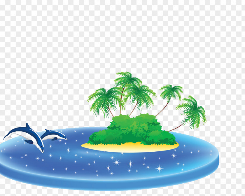 Sea Coconut Illustration PNG