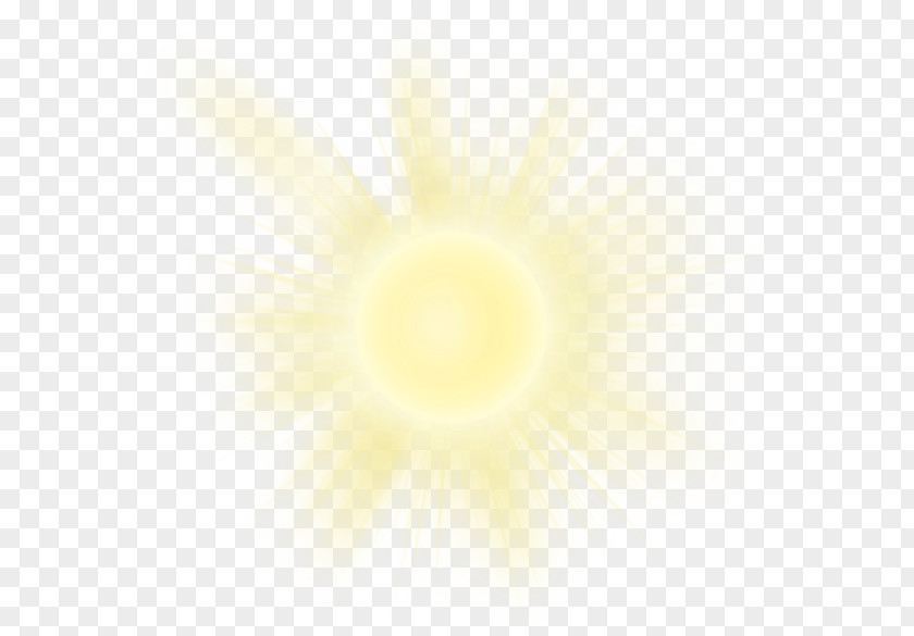 Sun Light Transparent Material Yellow Halo PNG