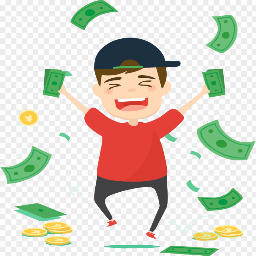Business Man With Money Download Clip Art PNG