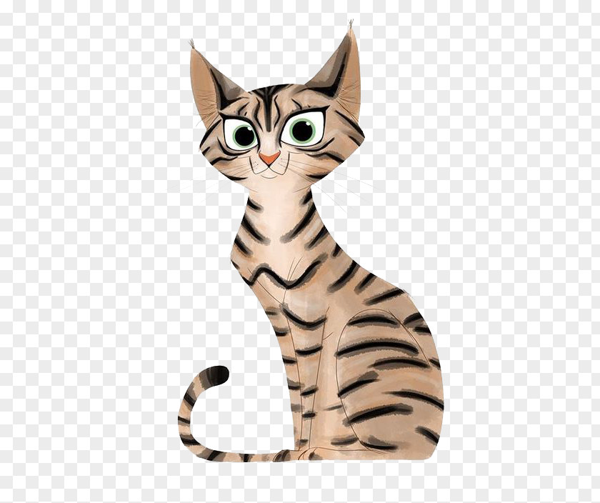 Cartoon Cat Kitten Tabby Whiskers Hello Kitty PNG