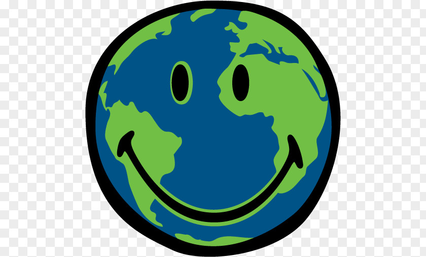 Earth Day Smiley Emoticon Clip Art PNG