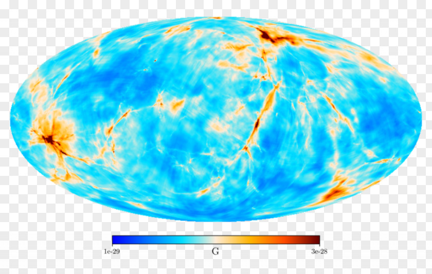 Galaxy Magnetic Field Strength Magnetism Cosmology Big Bang PNG