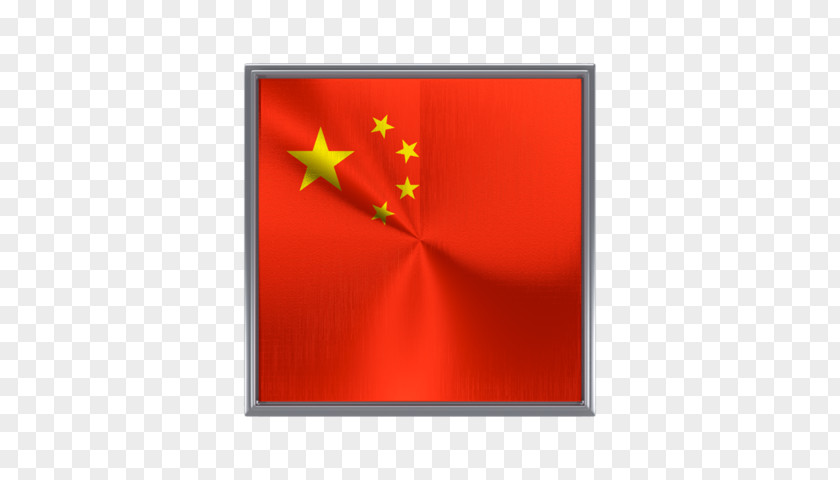 Metal Square Flag Of China PNG