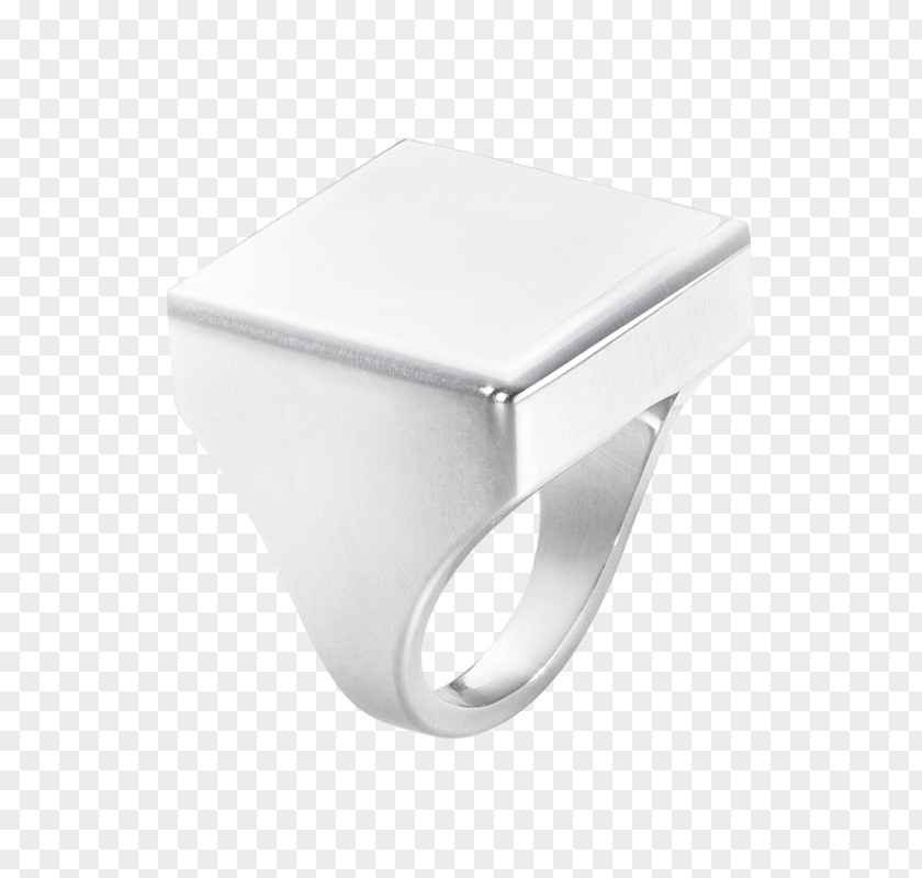 Silver Square Ring Colored Gold Platinum PNG