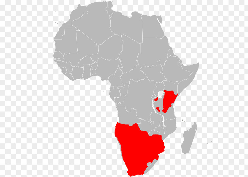 Africa Vector Map Blank PNG