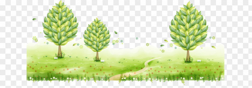 Fresh Grass Woods Adobe Illustrator Euclidean Vector Poster PNG