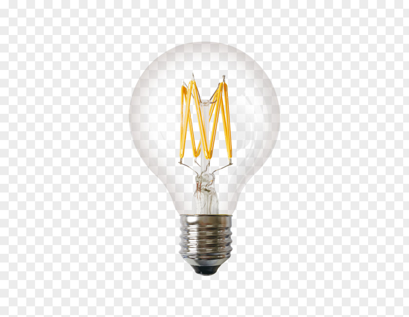 Lightbulb Light Incandescent Bulb LED Filament Edison Screw Lamp PNG