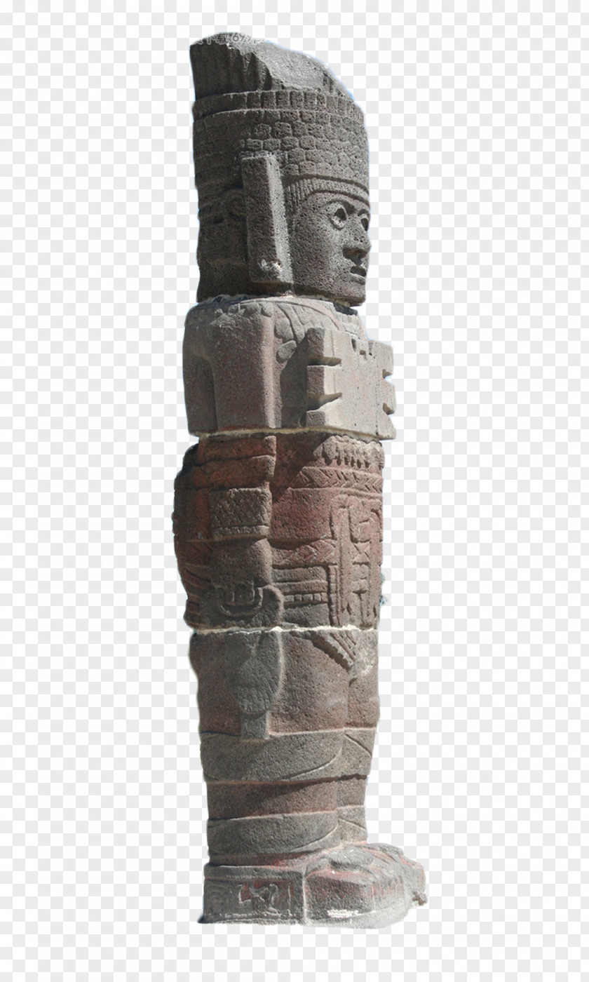 Roman Stone Pier Tula Mexican Plateau Periodo Epiclassico Mesoamericano Sculpture PNG